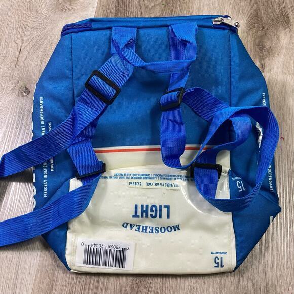 Moosehead Light Beer Backpack Cooler 15 Can Capacity Blue Insulated Vintage - Picture 2 of 9